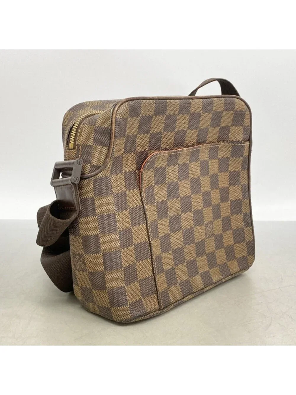 Louis Vuitton Shoulder Bag Damier Olaf PM Ebene